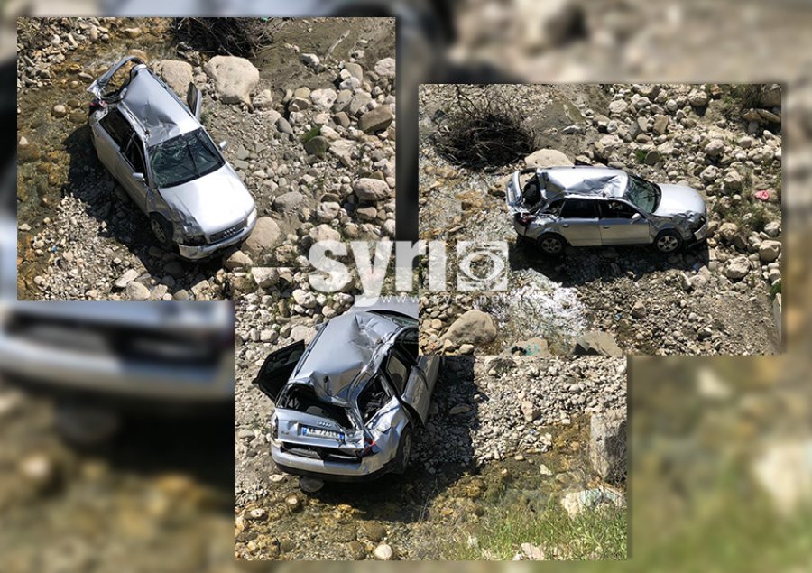 VIDEO/ Aksident i frikshëm në Berat-Skrapar, mjeti bie nga ura në lumë, rëndë shoferja 28-vjeçare