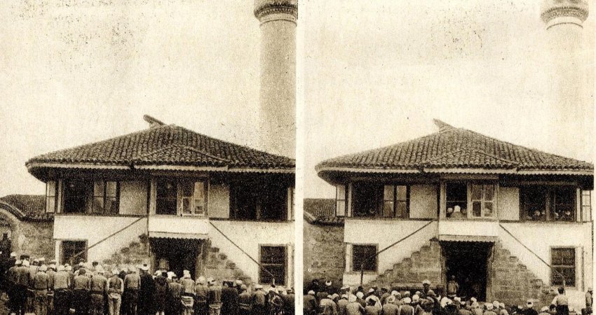 Ja si duket Xhamia e Madhe në Vushtri në vitin 1924