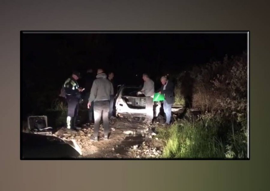 VIDEO/ Ekzekutimi në Elbasan, çfarë u gjet në makinën e djegur