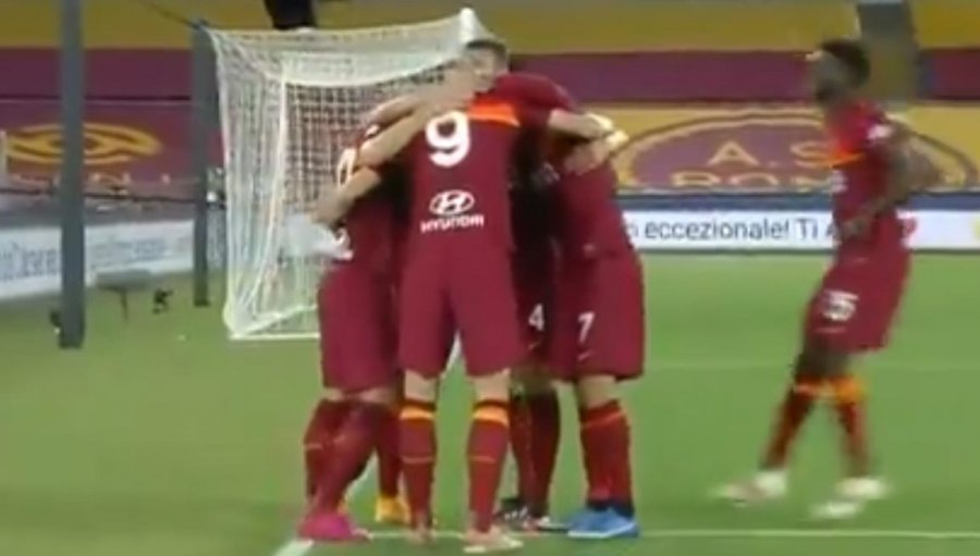 VIDEO/ Dzeko asiston, Mkhitaryan shënon: Roma zhbllokon derbin me Lazio-n