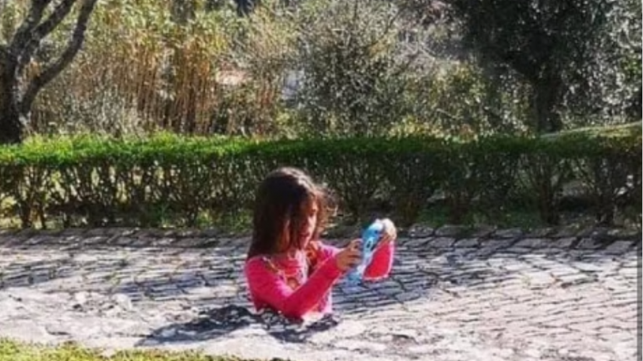 Iluzion optik/ ‘Vajza e zhytur në çimento’  habit përdoruesit e mediave sociale