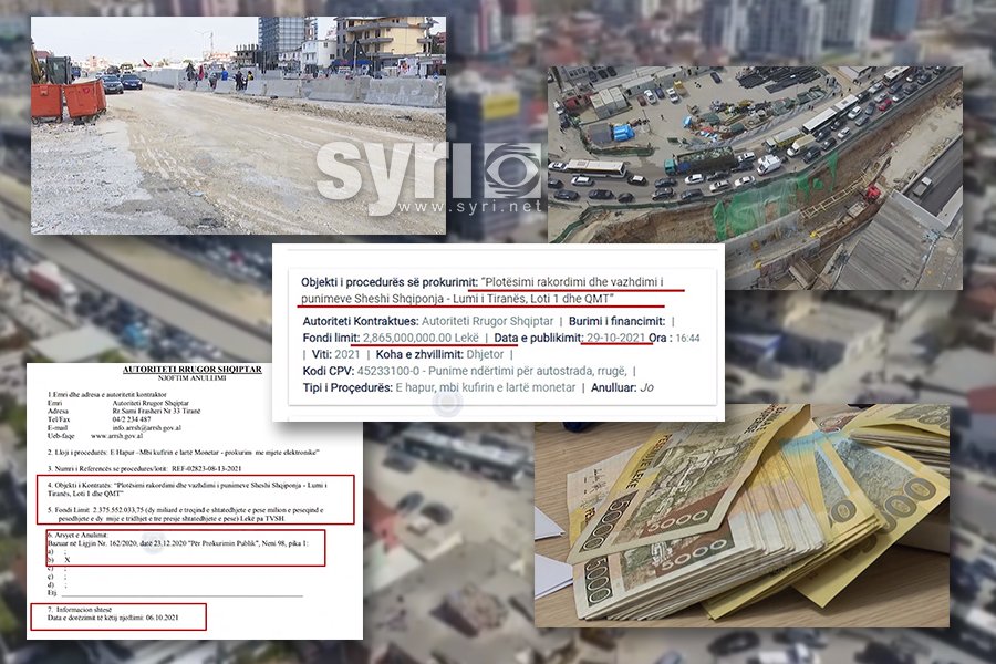 VIDEO-SYRI TV/ Shtohen edhe 5 mld lekë për Unazën e Madhe, fondi rritet në mënyrë të dyshimtë 