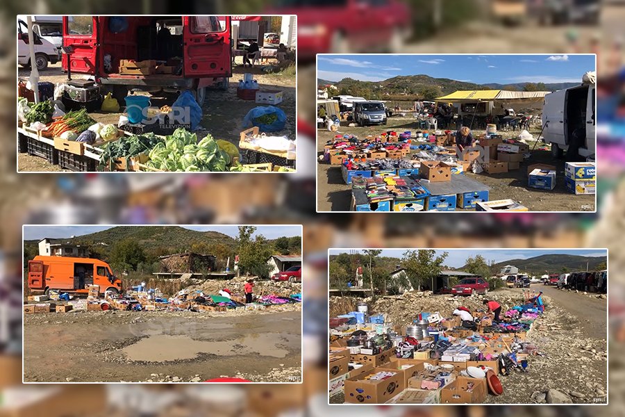 SYRI TV/ Tregu në Lumas në kushte skandaloze, banorët: Ushqimi në mes të pluhurit
