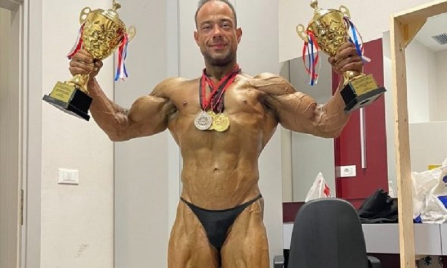 Marin Meksi, fitues i Kupës së Shqipërisë në bodybuilding & fitness