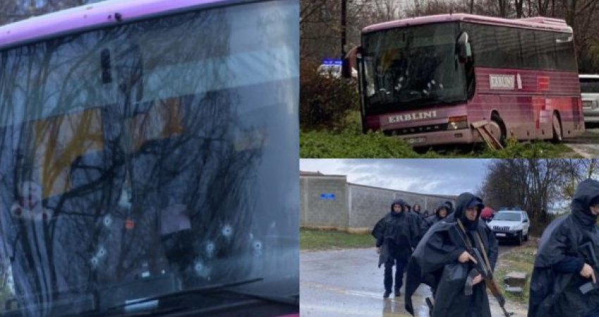 Ngjarja në Deçan/Autobusi largohet nga vendi i ngjarjes 
