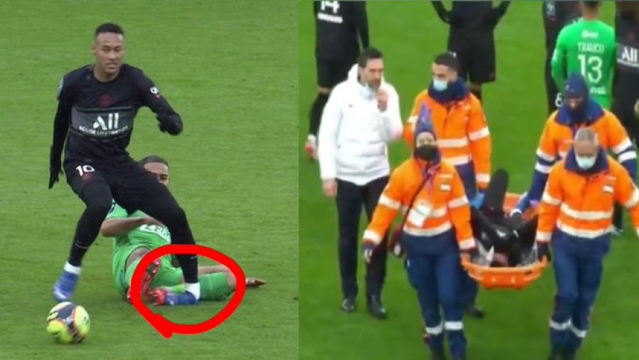 VIDEO/ Dëmtimi i rëndë i Neymar, braziliani largohet nga stadiumi me paterica