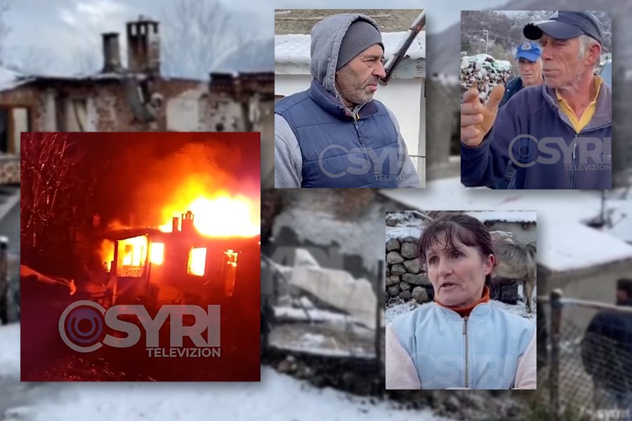 VIDEO-SYRI TV/ Zjarri në Shtyllë, 14 persona ngelin pa strehë, bashkia: Do u japim ushqime