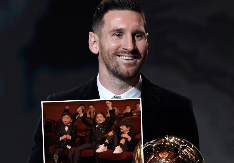 Messi fitoi ‘Topin e Artë' për të shtatën herë, reagimi epik i fëmijëve të tij bëhet viral