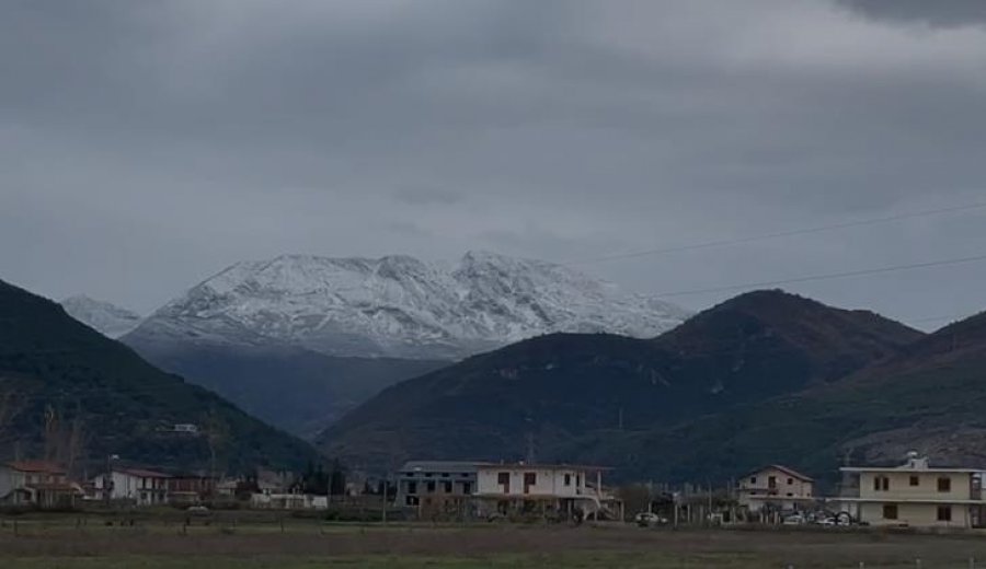 Malet e Lezhës zbardhen nga bora, ja si paraqitet situata pas reshjeve të shumta