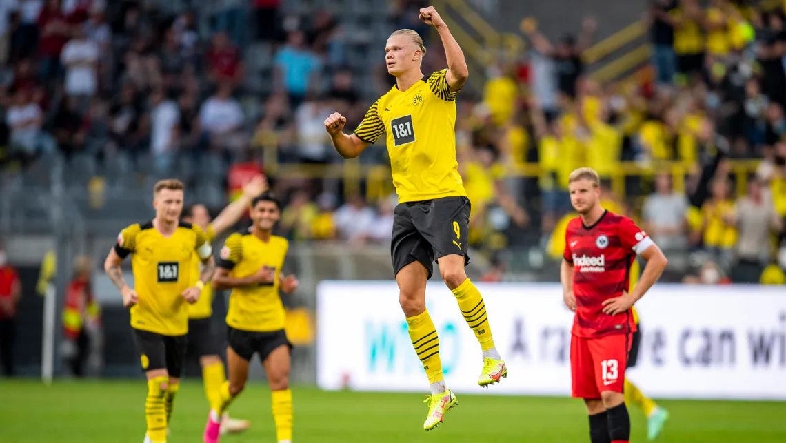 Borussia Dortmund kërkon pasardhësin e Erling Haaland në Ligue 1