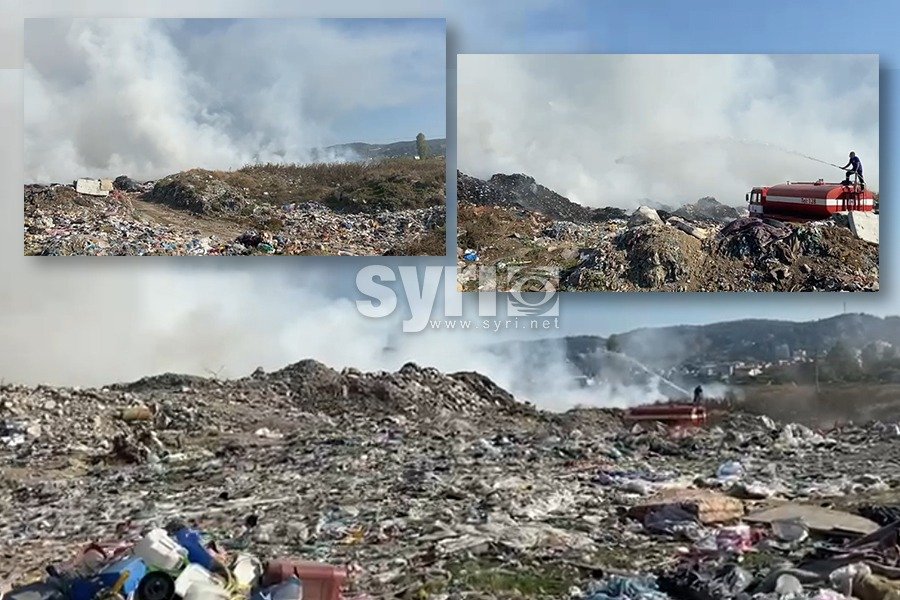 VIDEO/ Katastrofë mjedisore edhe në Vlorë, digjet fusha e plehrave