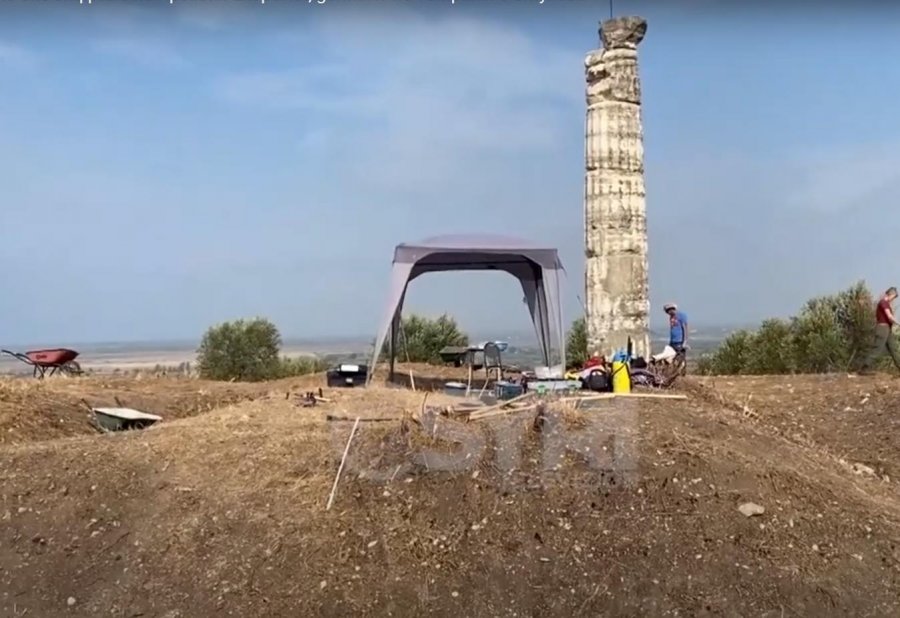 VIDEO/ Apoloni, arkeologët shqiptarë dhe gjermanë nxjerrin në dritë, themelet e tempullit në Shtyllas