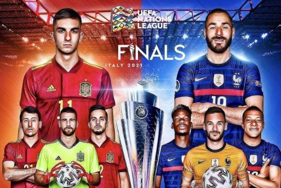 Spanja dhe Franca përballen sonte në finalen e Ligës së Kombeve, në 'luftë' për trofeun që nuk e kanë