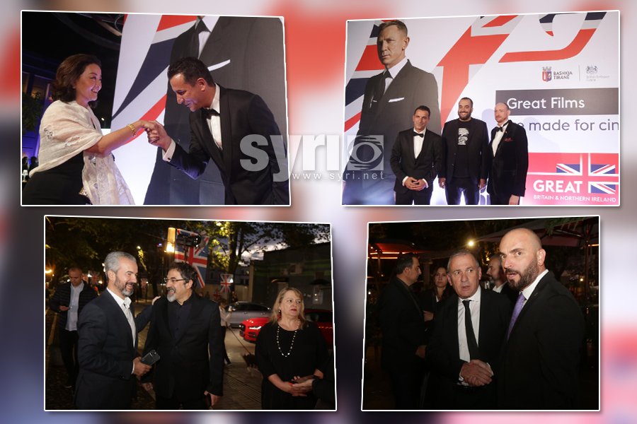 FOTO/ Mbrëmje vanitoze në Tiranë, James Bond mbledh krerët e shtetit në kinema...