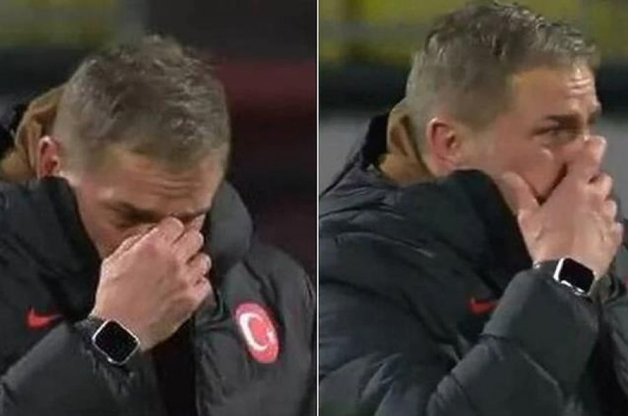 VIDEO/ Trajneri i ri i Turqisë qan nga lumturia pas fitores së jashtëzakonshme në minutën e 99 -të