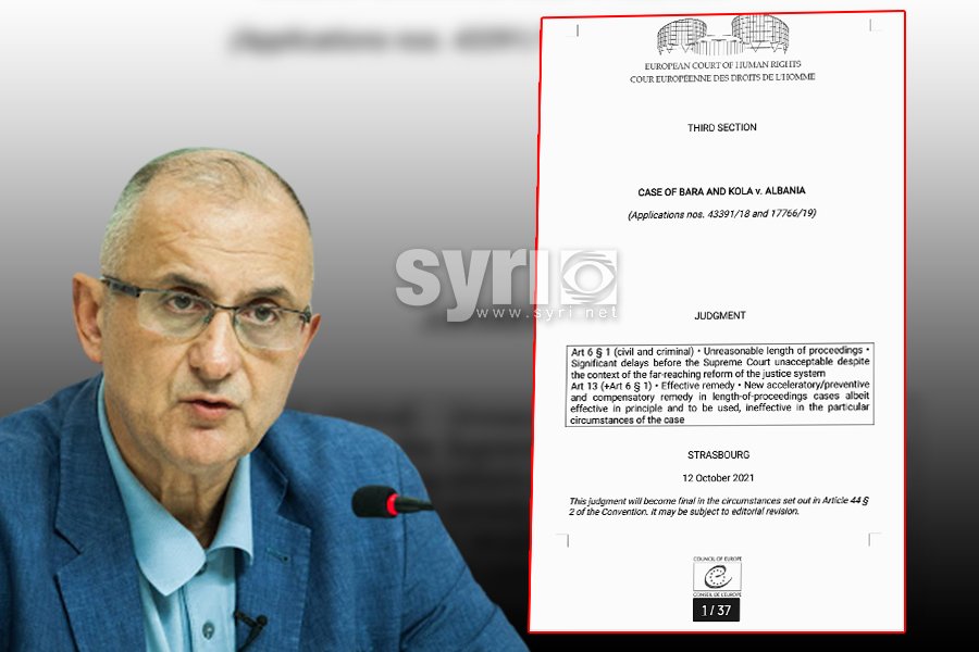 Kolapsi i drejtësisë, Vasili: Shqipëria rrezikon miliona euro gjoba nga Strasburgu