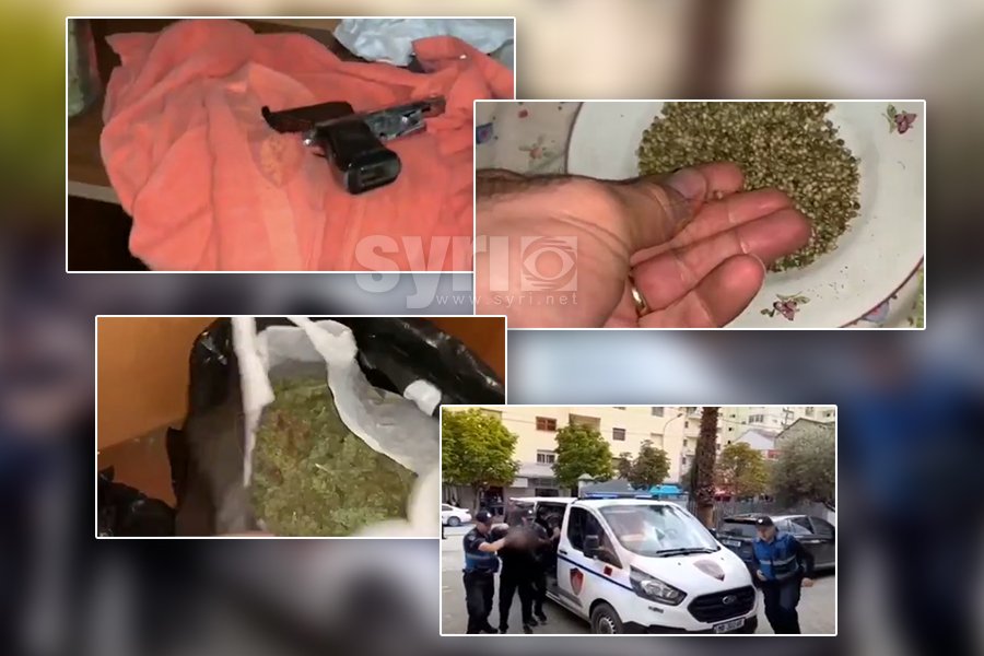 VIDEO/ Kapet 30 vjeçari, i gjendet drogë, armë, me rekorde të mëparshme…