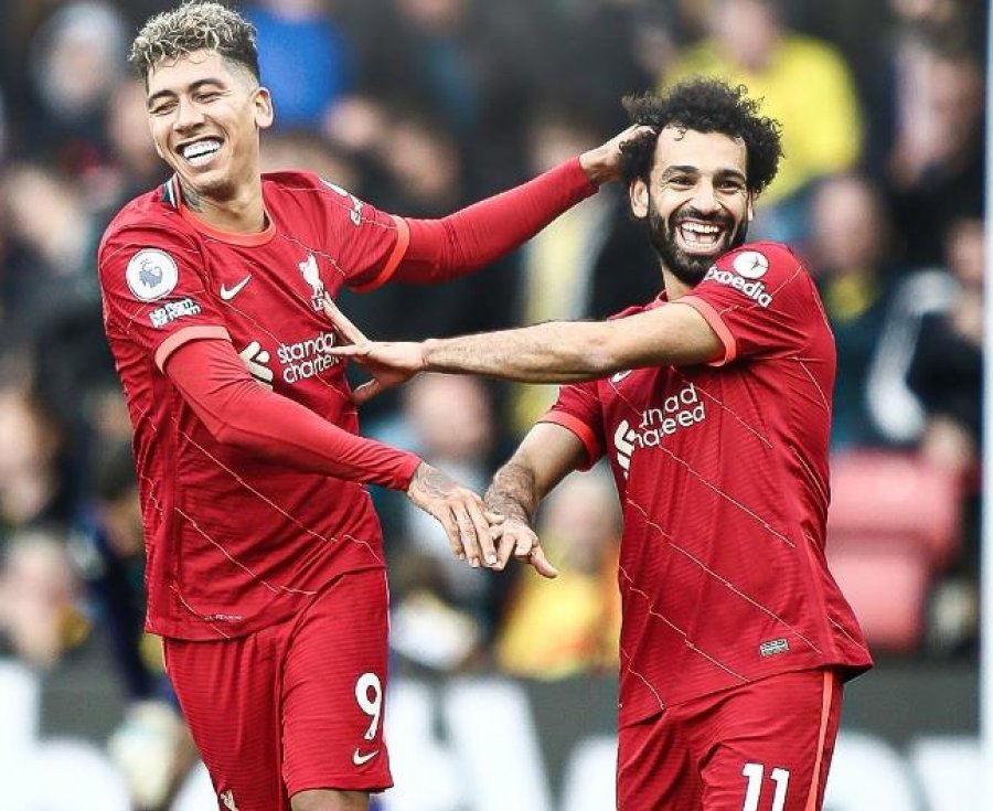 Liverpool fiton me manita ndaj Watford, shkëlqejnë Salah dhe Firmiho