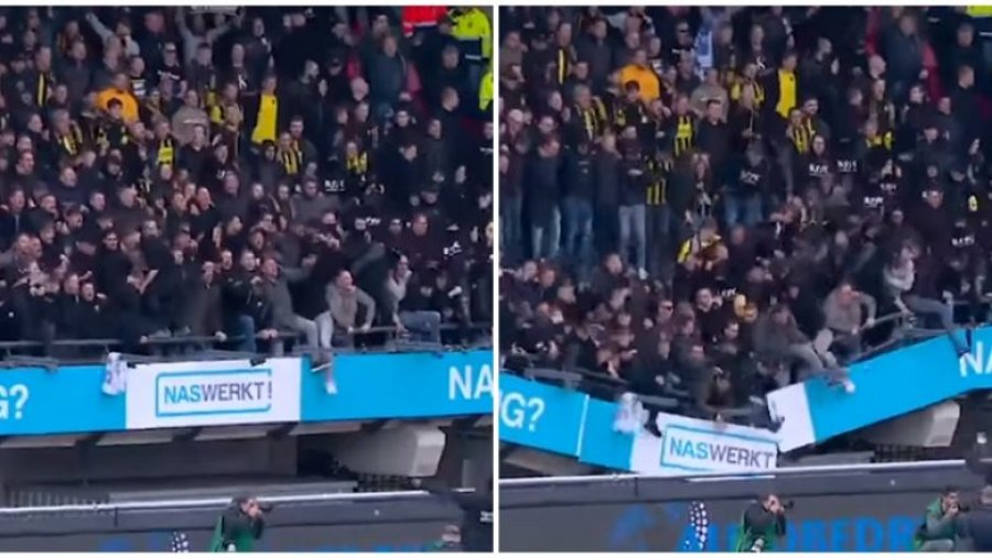 E frikshme/ Po festonin fitoren, tifozëve të Vitesses u shembet tribuna