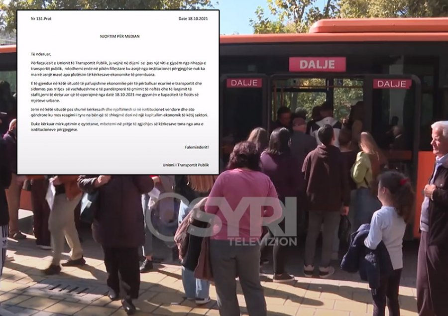 VIDEO-SYRI TV/ Transporti në Tiranë zhytet në kaos, qytetarët presin me orë në stacione