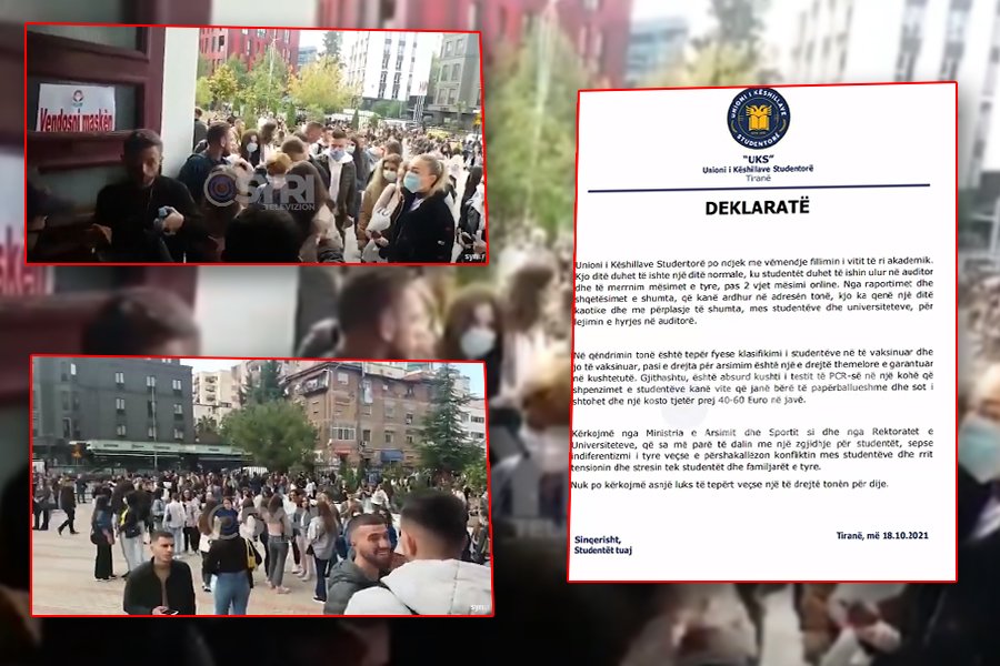 VIDEO-SYRI TV/ Universitetet respektojnë autonominë, thyhet urdhri për studentët e pavaksinuar