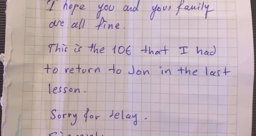 Zbulohet letra që e la një profesor turk para se të ikte nga Kosova