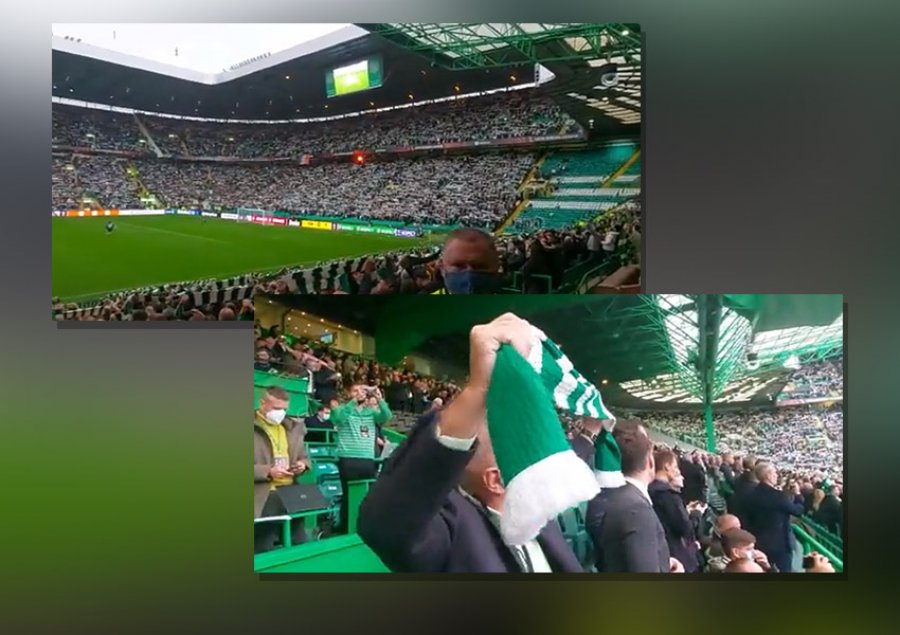 VIDEO/ Presidenti Meta feston si tifoz i thekur, këndon në kor ‘You’ll never walk alone’ në stadiumin e Celtic