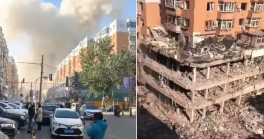 Ndërtesa kthehet në rrënoja nga shpërthimi i gazit, 3 të vdekur dhe dhjetra të plagosur në Kinë