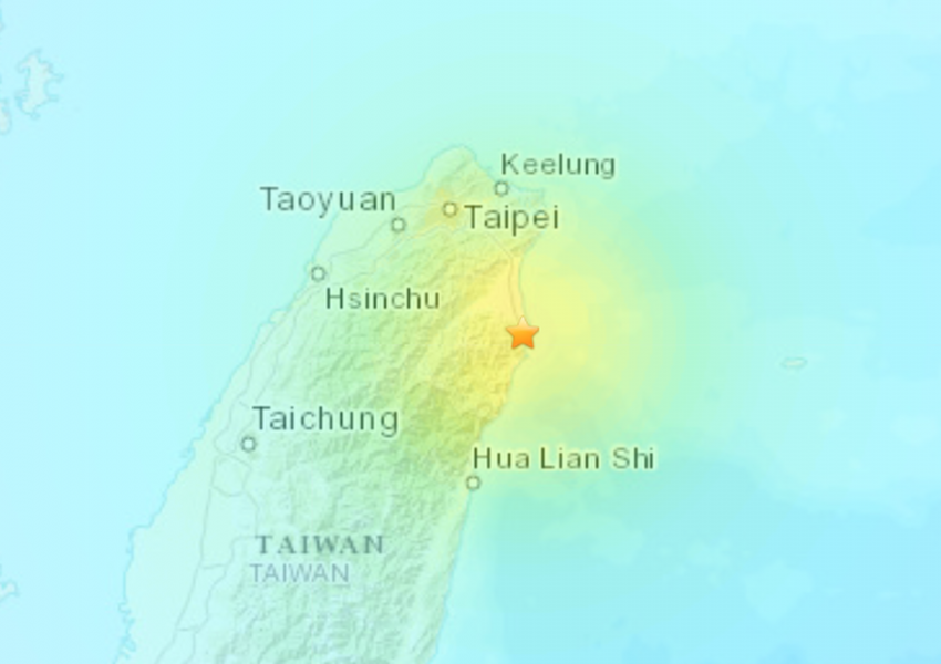 Tërmeti i fuqishëm trondit Tajvanin