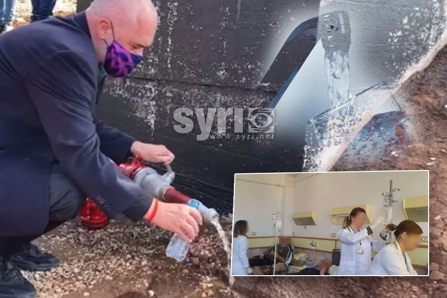 Edi Rama’s “perfect water” of the newly inaugurated supply system poisoned hundreds of citizens
