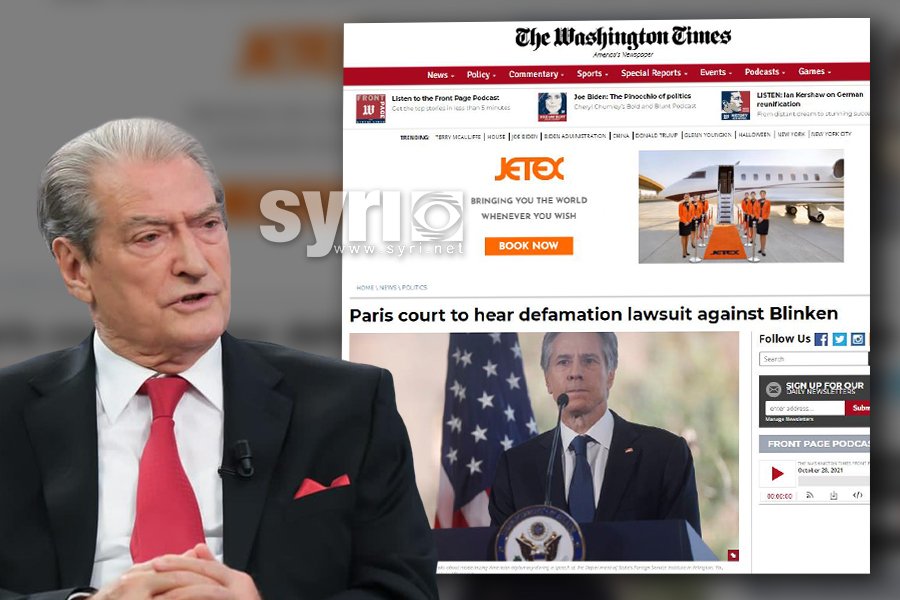 Tjetër media e madhe amerikane i bën jehonë pranimit të padisë së Berishës në Paris