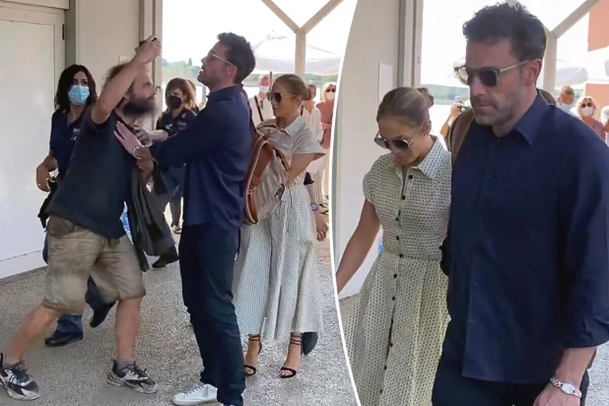 Incident: Ben Affleck përplaset me fansin i cili u përpoq të bënte një fotografi me Jennifer Lopez