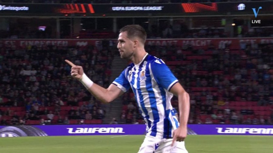Adnan Januzaj shënon gol në transfertën e vështir të PSV Eindhoven