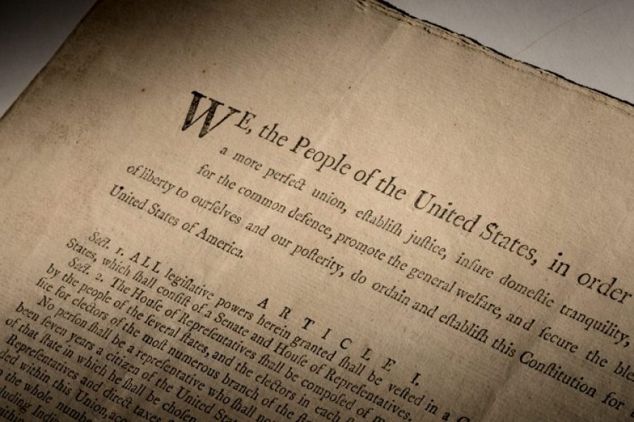 Del në ankand një kopje e rrallë e Kushtetutës Amerikane