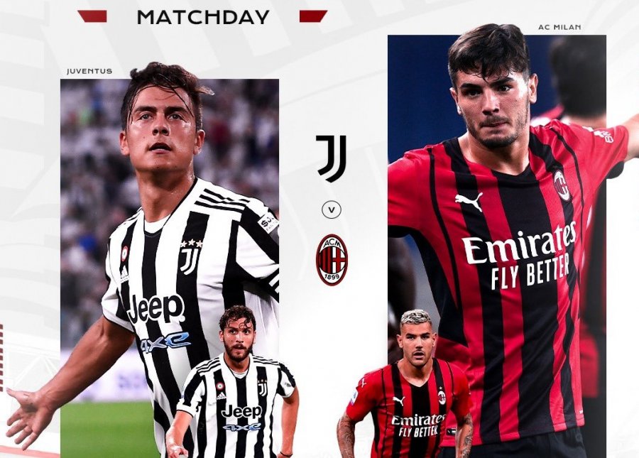 Formacione zyrtare/ Juventus-Milan, ja si rreshtohen dy skuadrat në supersfidën e Seria A