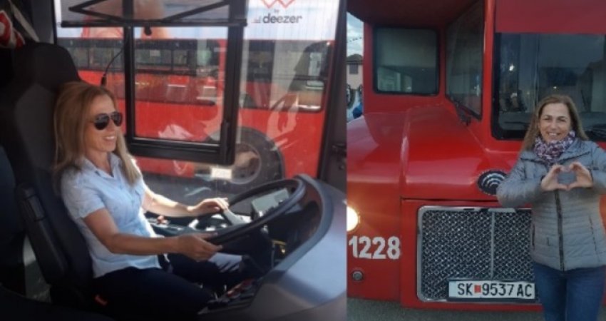 Shqiptarja e Maqedonisë që theu tabutë, tash e 17 vite punon si shofere e autobusit