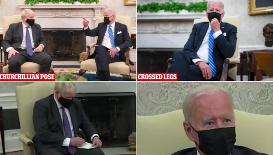I ndërprenë fjalën dhe përzunë gazetarët/ Çfarë ndodhi në takimin Johnson Biden?