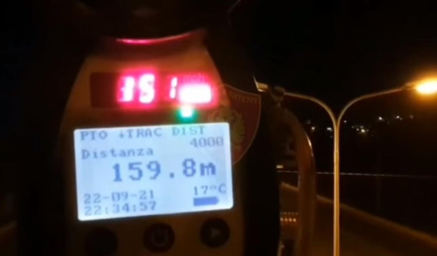 VIDEO/ Me 169 km në orë, policia zë në kurth shoferët në Sauk - Teg