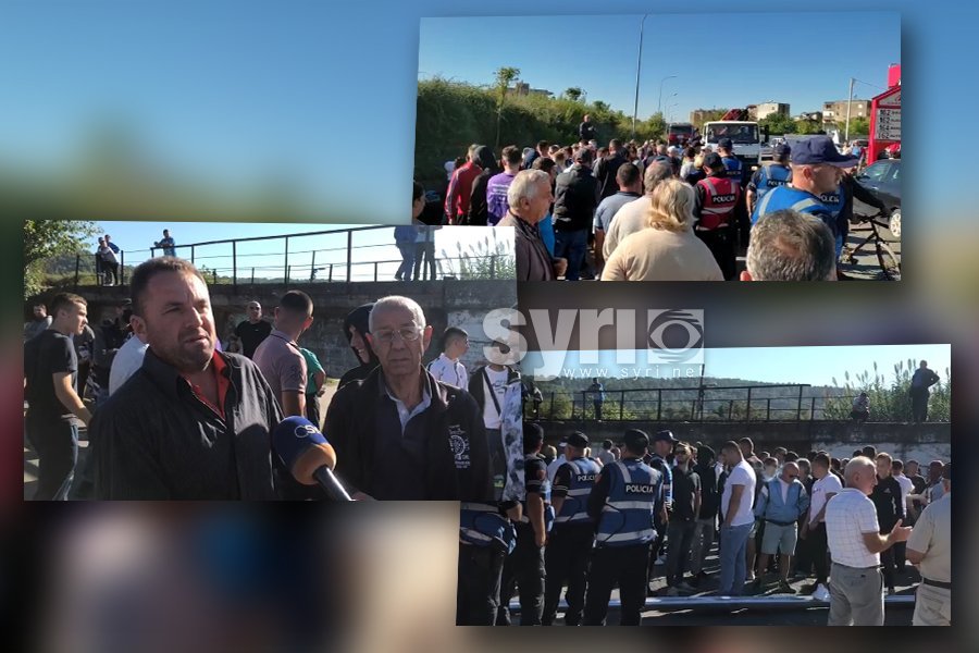 VIDEO/ Elbasan, banorët që protestuan kundër bllokimit të rrugës përfundojnë në Polici