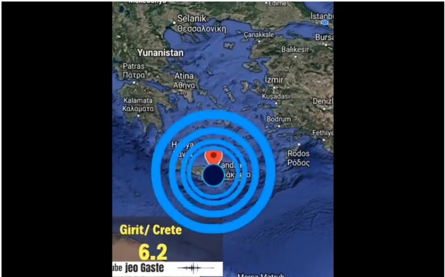 VIDEO/ Ja si tërmeti shkundi ishullin e Kretës në Greqi