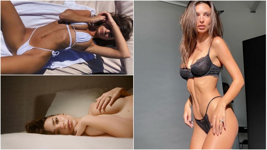 Foto\ Emily Ratajkowski pozon me bikini të vogla, lë ndjekësit pa fjalë