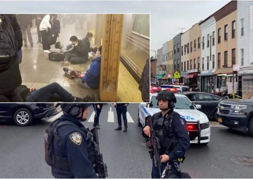 VIDEO/ Njerëz të shtrirë në tokë në një stacion metroje në New York, të shtëna edhe shpërthim