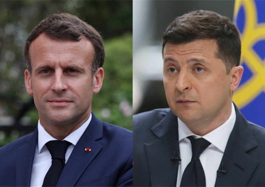Macron bisedë telefonike me Zelensky-n: Do të rrisim mbështetjen për Ukrainën