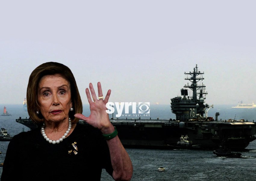 Nancy Pelosi mbërrin në Tajvan, transportuesi i USS Ronald Reagan e shoqëron 