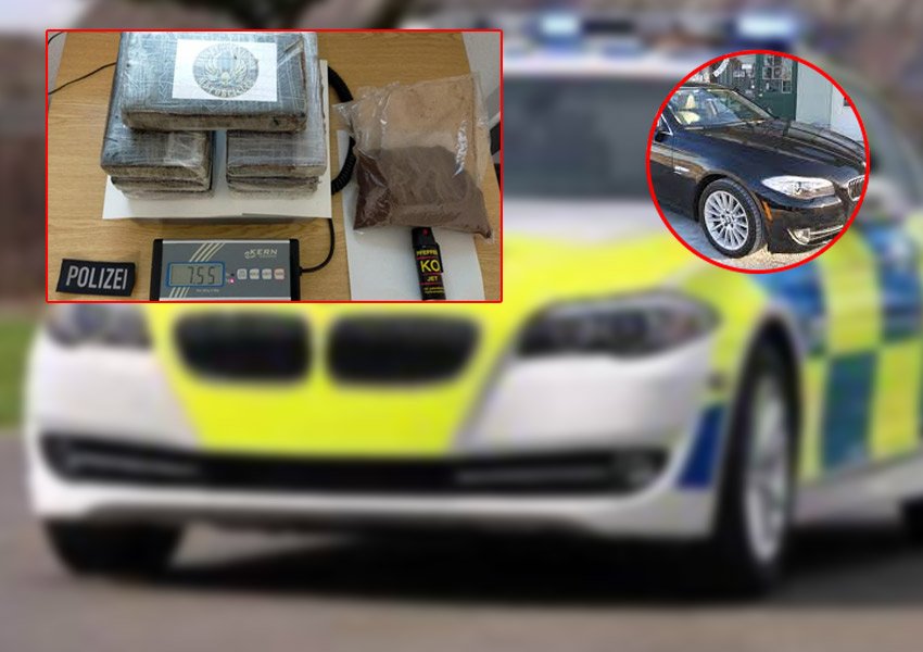 U kap me 550 mijë euro kokainë në BMW-në luksoze, ja ku e kishte fshehur drogën 26 vjeçari shqiptar
