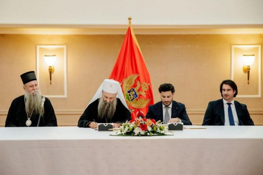 Mali i Zi nënshkruan marrëveshjen me Kishën serbe