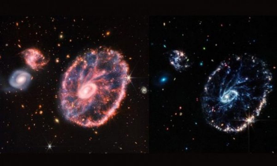 Teleskopi më i fuqishëm në botë jep imazhin e ri të 'Galaxy Cartwheel'