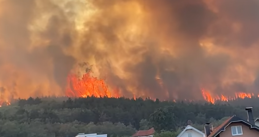 Zjarr i madh në fshatin Corroticë të Preshevës