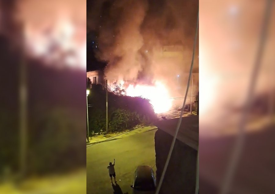 VIDEOLAJM/ Pamjet e djegies nga zjarri të banesave në Shkodër