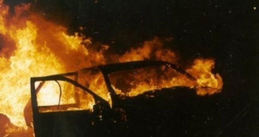Vetura përfshihet nga zjarri në autostradën Arbën Xhaferi, policia jep detaje 
